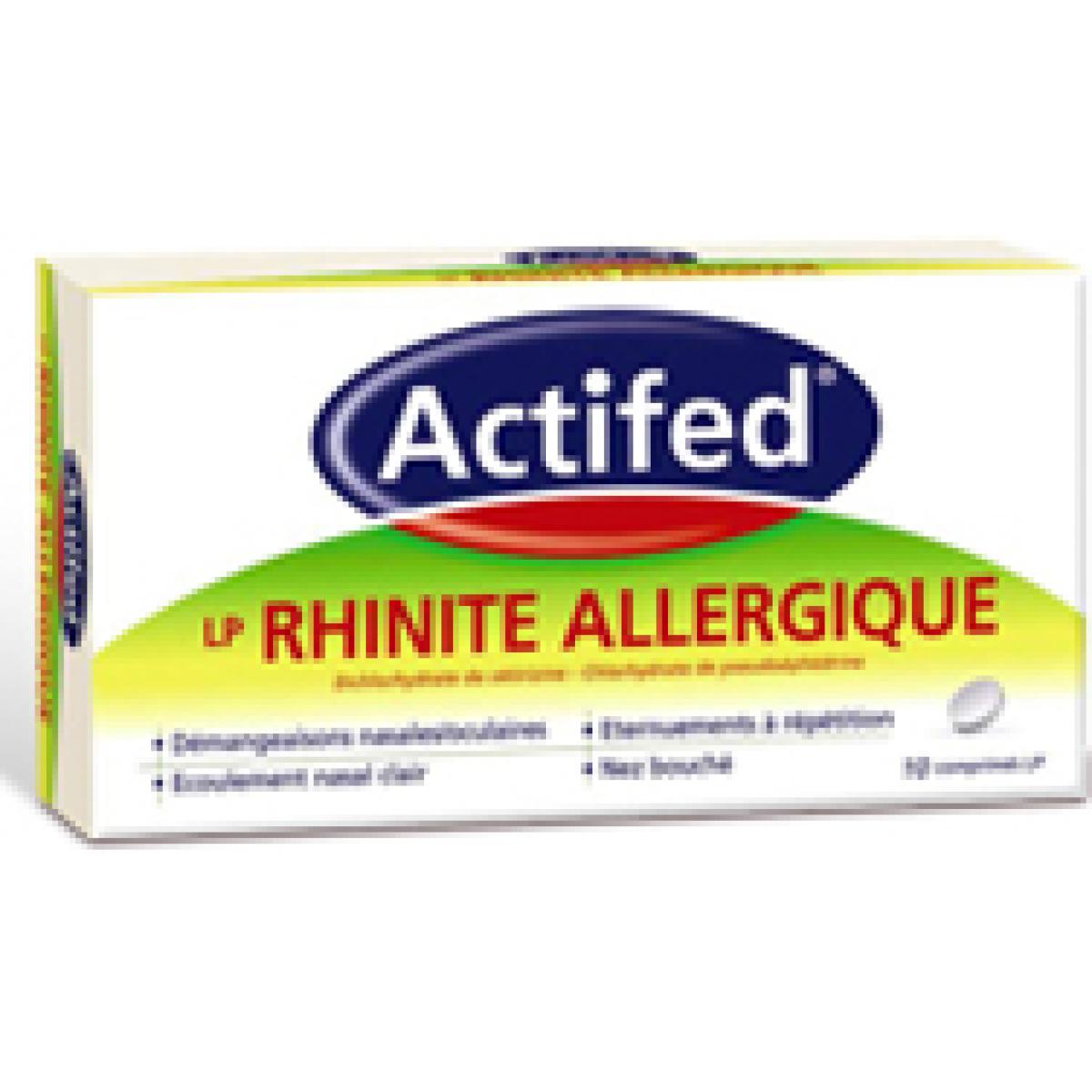 JOHNSON JOHNSON Actifed lp rhinite allergique 10 comprimés