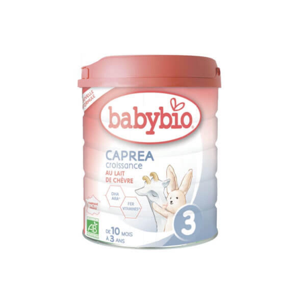 BABYBIO Caprea croissance lait de chèvre 3ème âge bio 800g