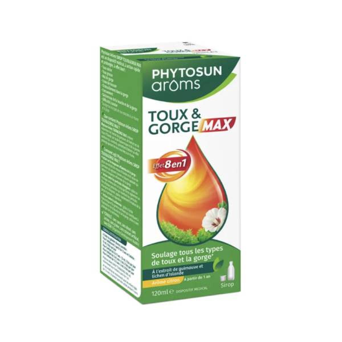 PHYTOSUN AROMS Sirop Toux Gorge Max 120ml Parapharmacie Pharmarket