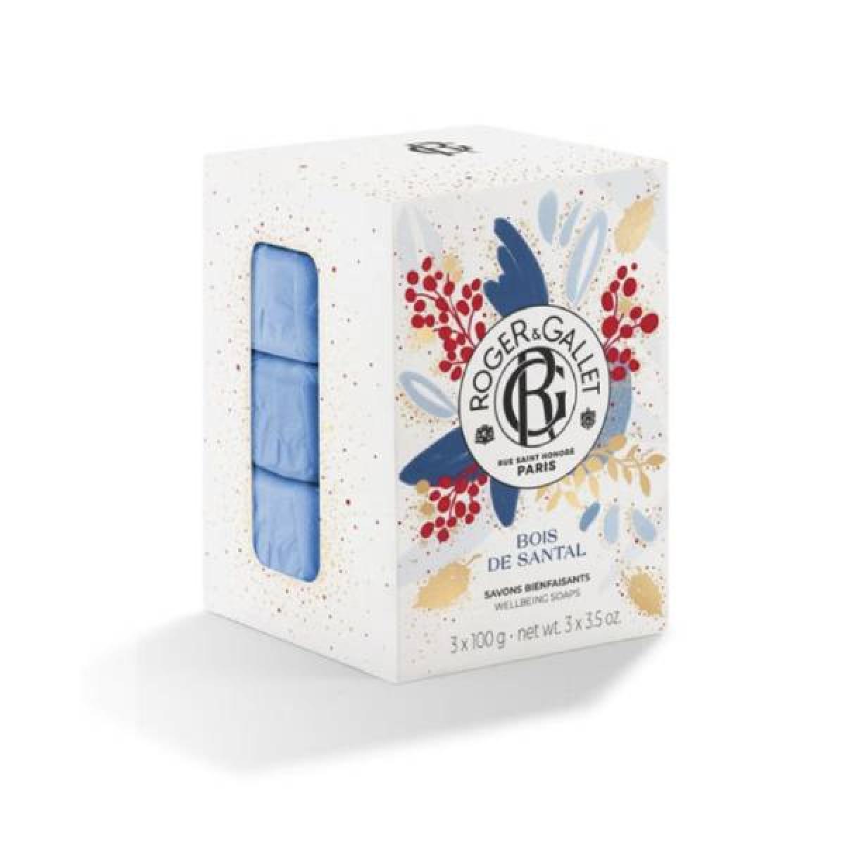 ROGER GALLET Coffret Trio Savon Bienfaisant Bois De Santal 3x100g