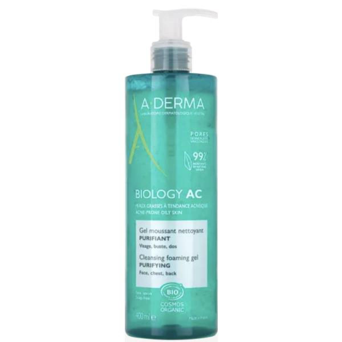 A DERMA Biology AC Gel Moussant Nettoyant Purifiant 400ml