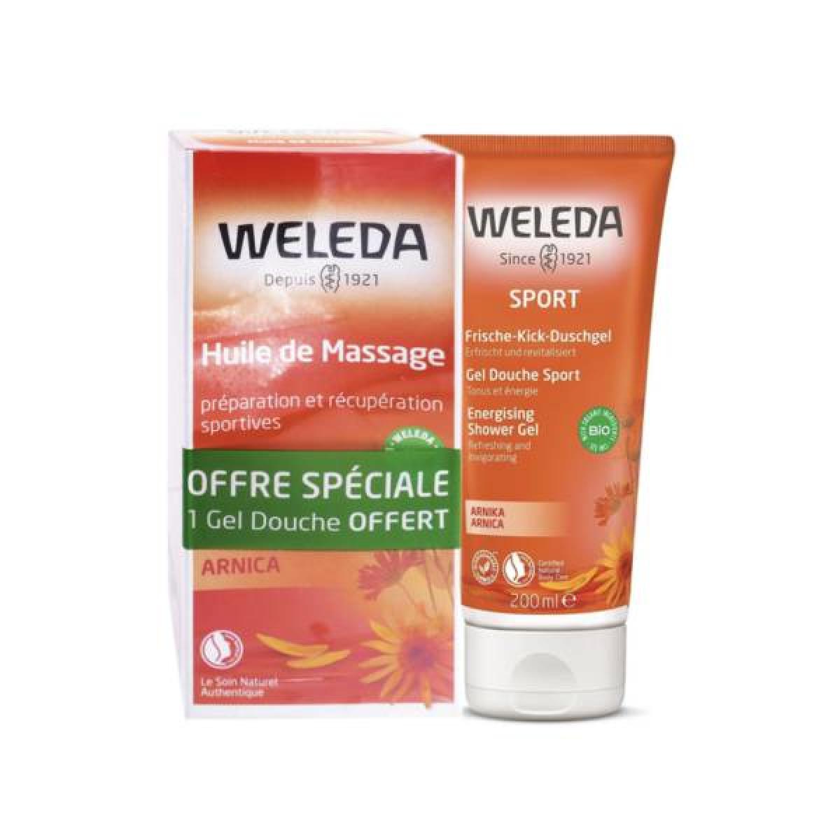 WELEDA Arnica Huile De Massage 200ml Gel Douche Sport Bio 200ml