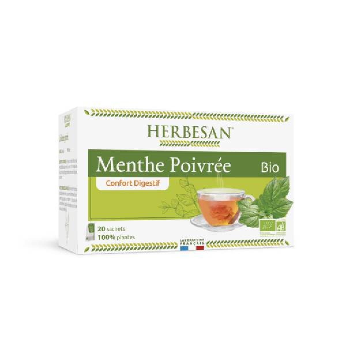 Herbesan Menthe Poivr E Bio Sachets Parapharmacie Pharmarket