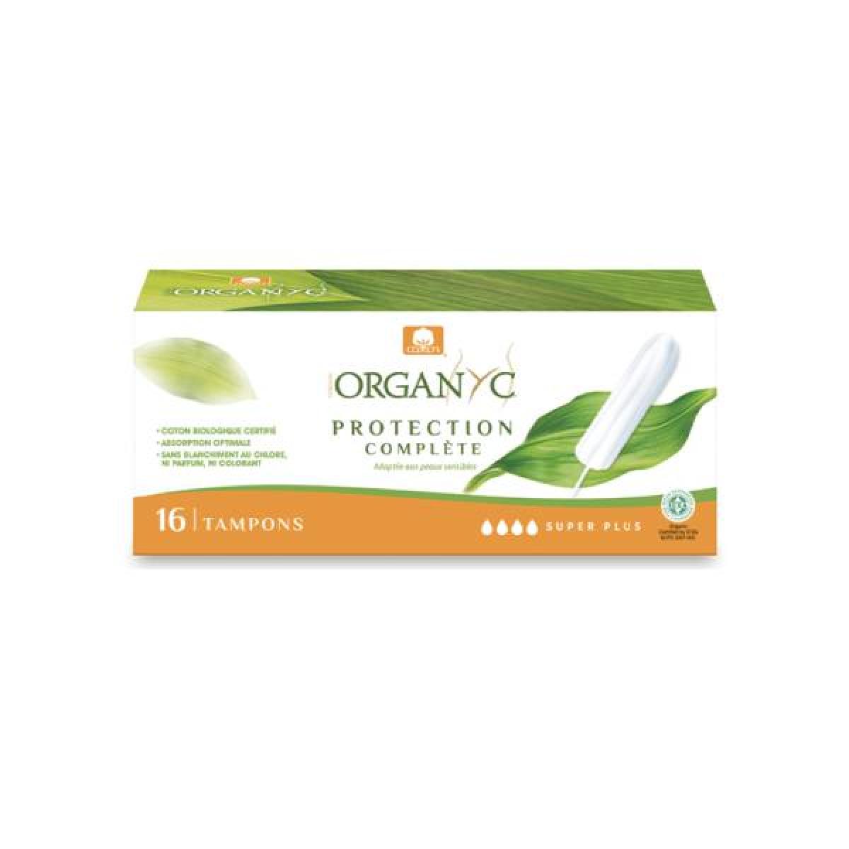 ORGANYC Protection complète 16 tampons super plus sans applicateur