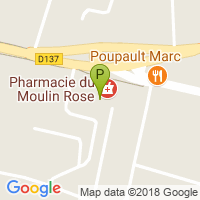 carte de la Pharmacie du Moulin Rose