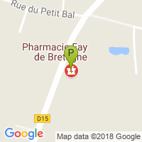 carte de la Pharmacie Fay de Bretagne