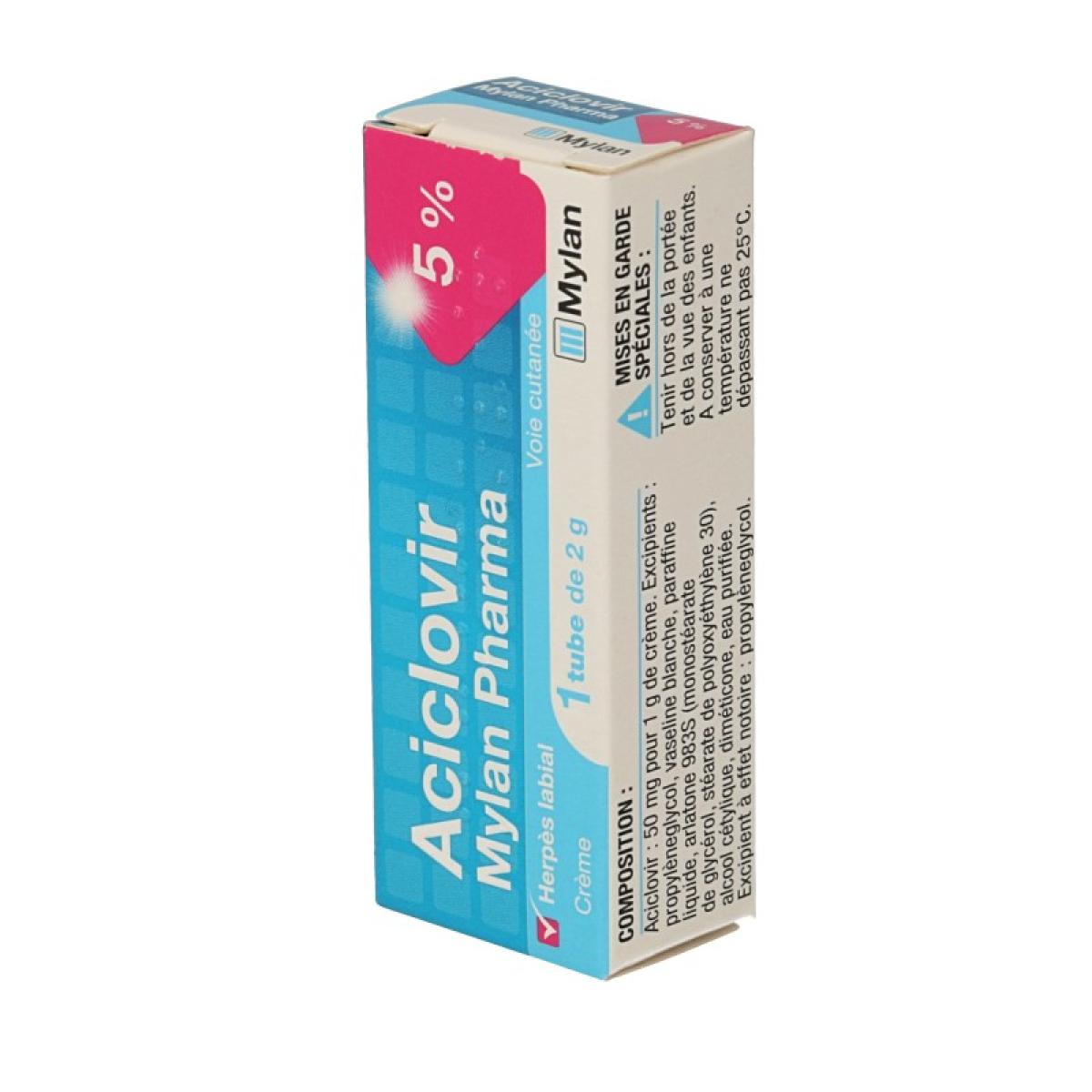 Aciclovir prix mylan