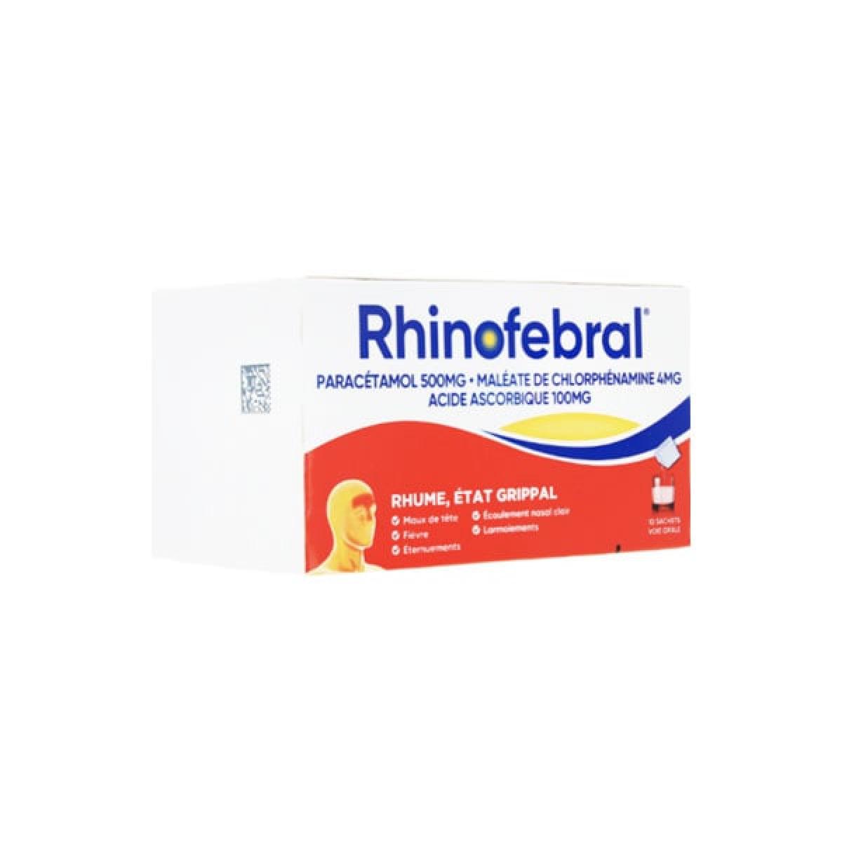 Johnson Johnson Rhinofebral 10 Sachets Dose Medicaments Pharmarket