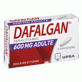 Dafalgan Adultes 600mg 10 Suppositoires Medicaments Pharmarket