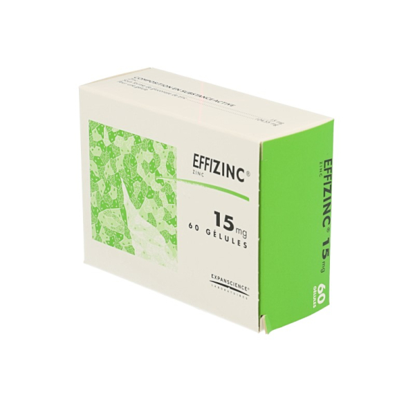 EXPANSCIENCE Effizinc 15mg boîte de 60 gélules - Médicaments - Pharmarket