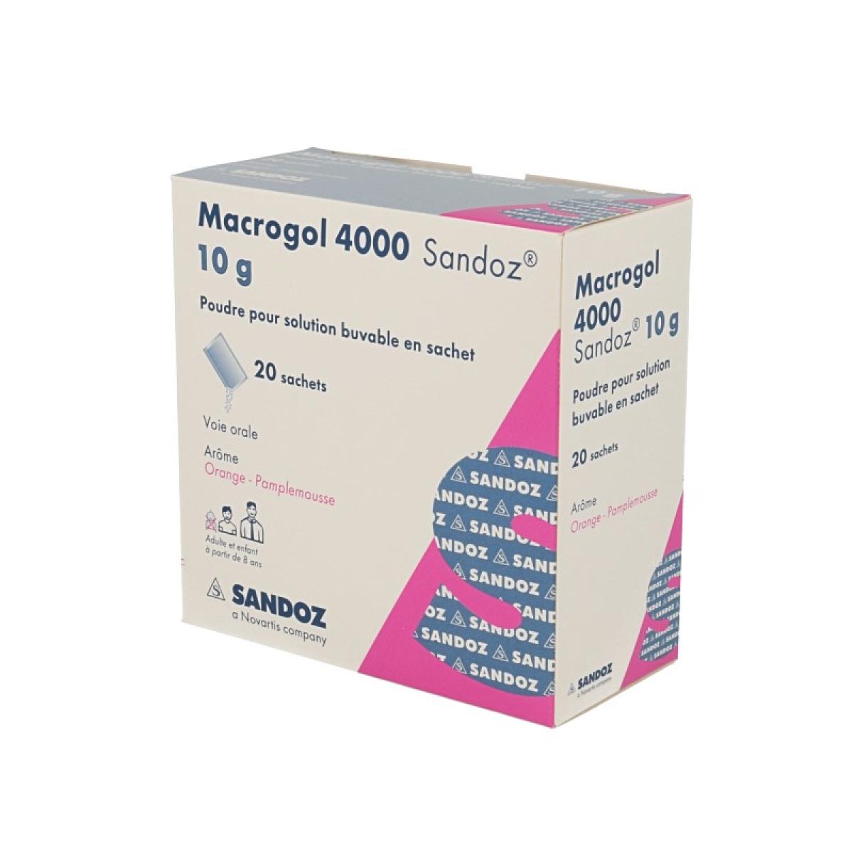 Sandoz Macrogol 4000 10g Poudre Pour Solution Buvable Boite De Sachets Medicaments Pharmarket