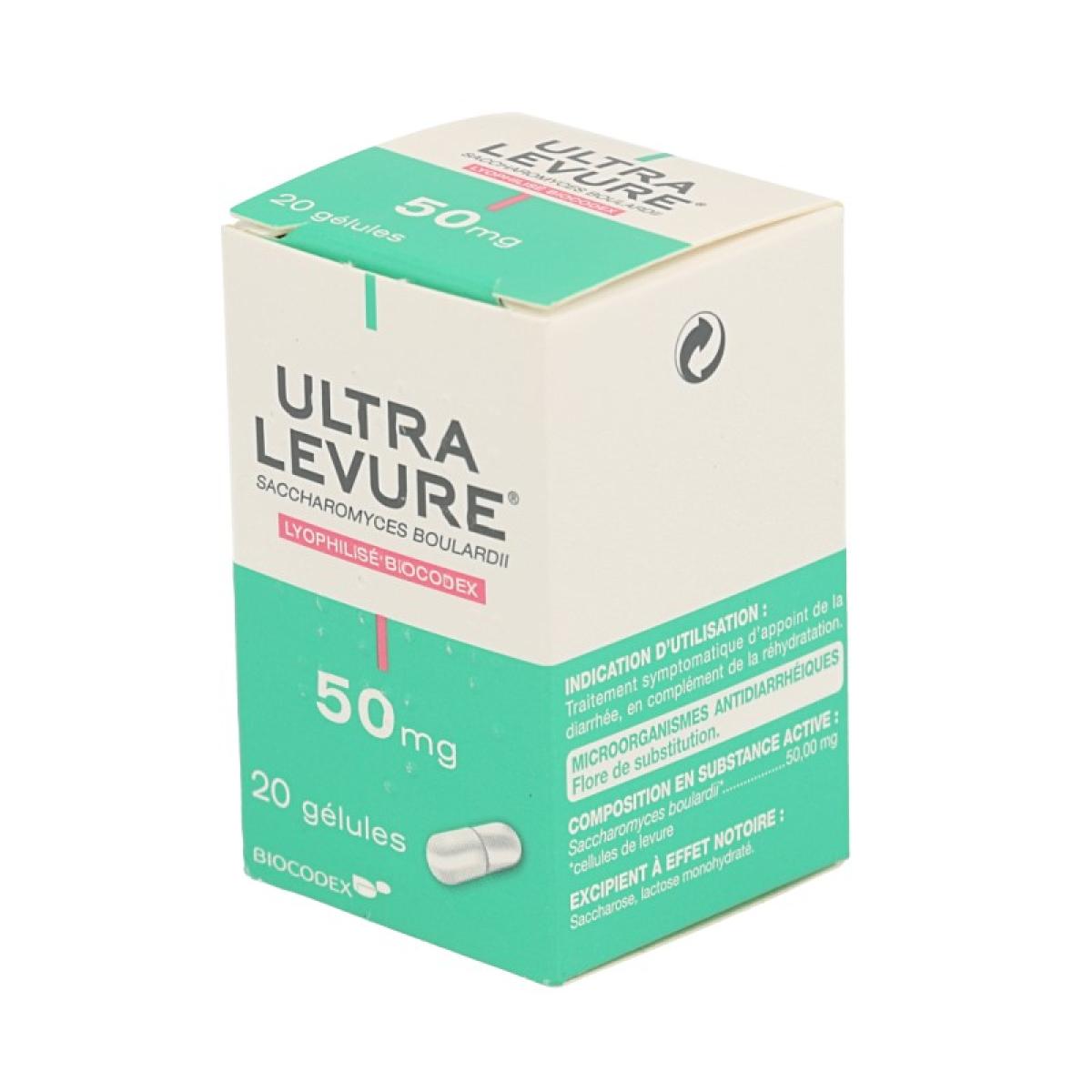 Biocodex Ultra Levure 50mg Flacon De Gelules Medicaments Pharmarket