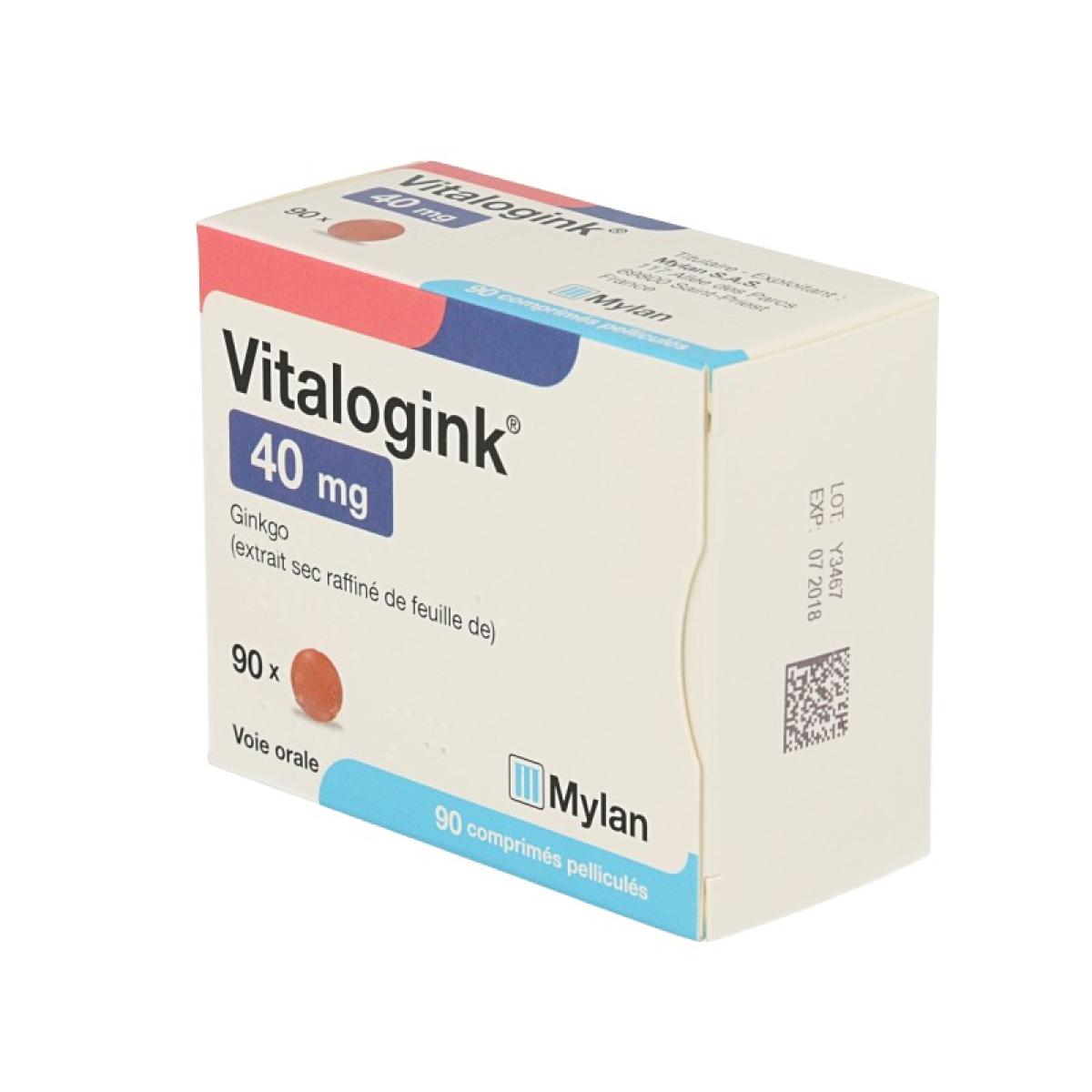 MYLAN-VIATRIS Vitalogink 40mg Boîte De 90 Comprimés Pelliculés ...