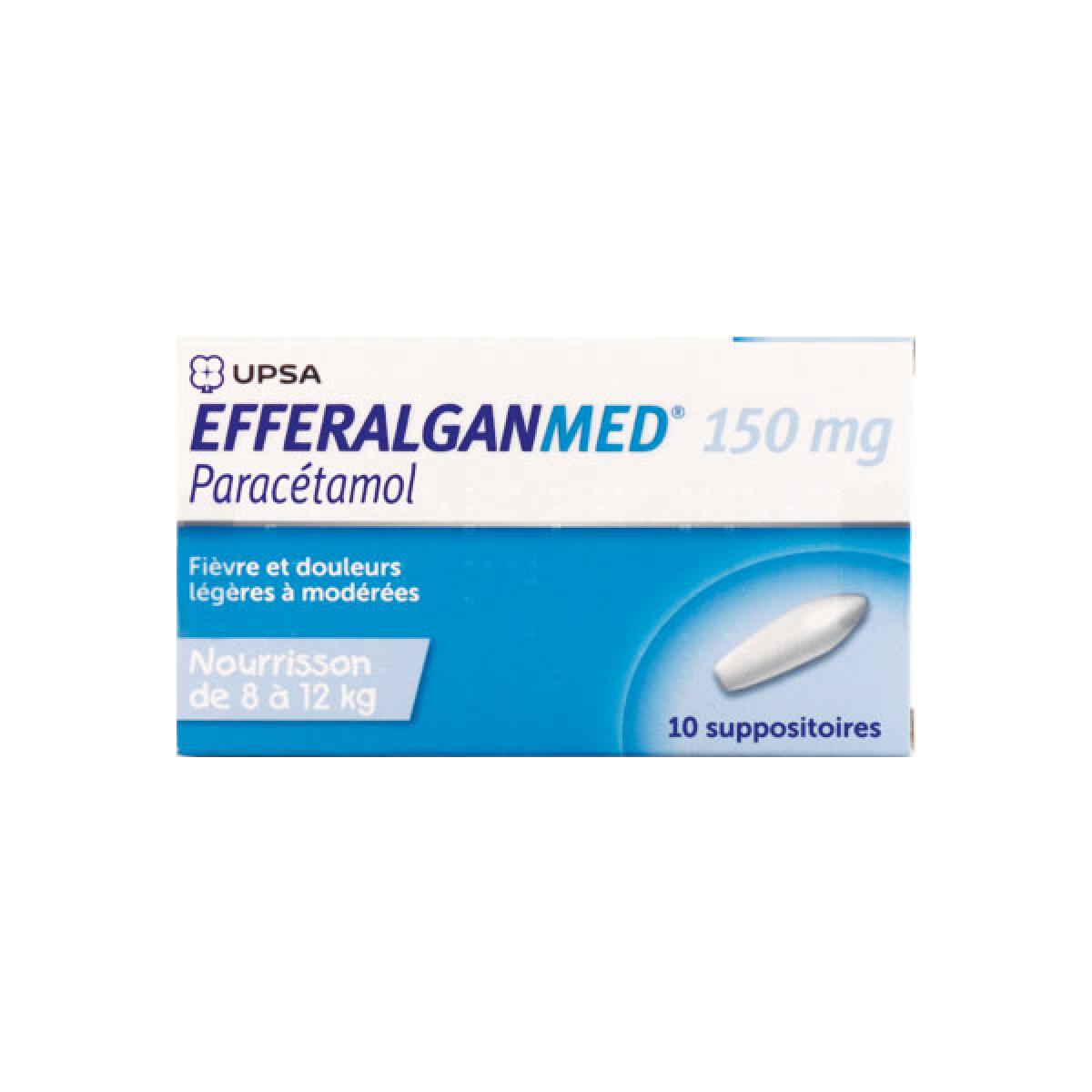 Dafalgan Efferalganmed 150mg 10 Suppositoires Medicaments Pharmarket