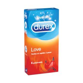 DUREX Love 6 préservatifs