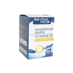 NAT & FORM Magnésium marin vitamine B6 40 gélules