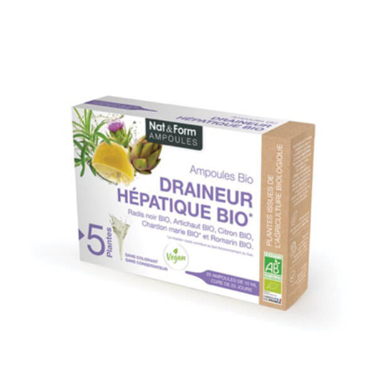 Nat Form Draineur Hepatique Bio Ampoules Parapharmacie Pharmarket