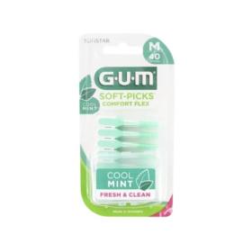 G.U.M Soft picks comfort flex medium 40 unités