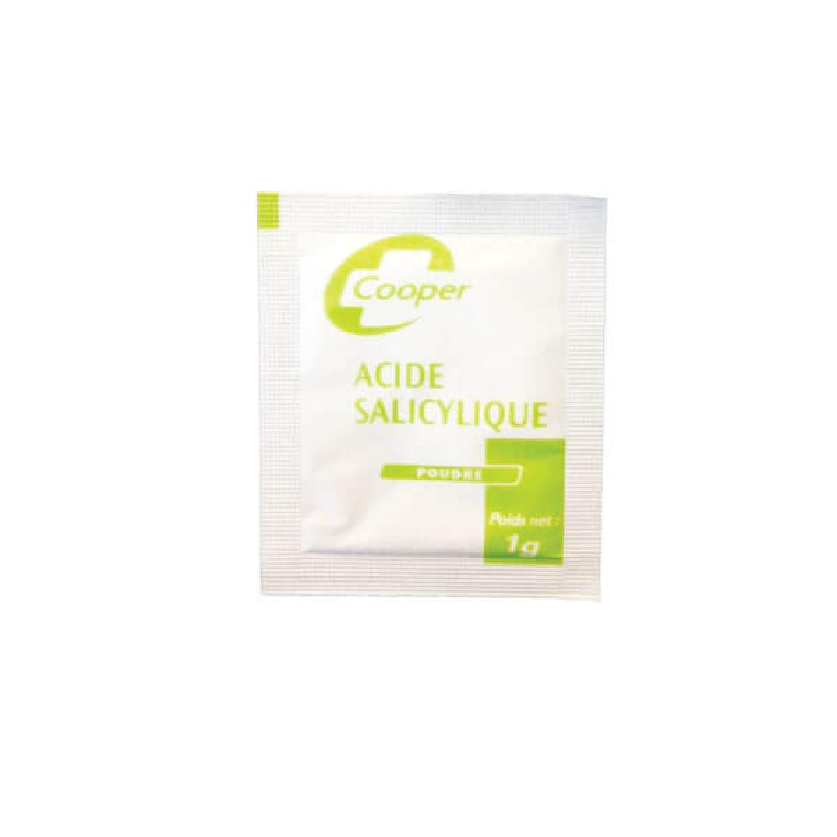 COOPER Acide salicylique poudre 1g 100 sachets - Parapharmacie - Pharmarket