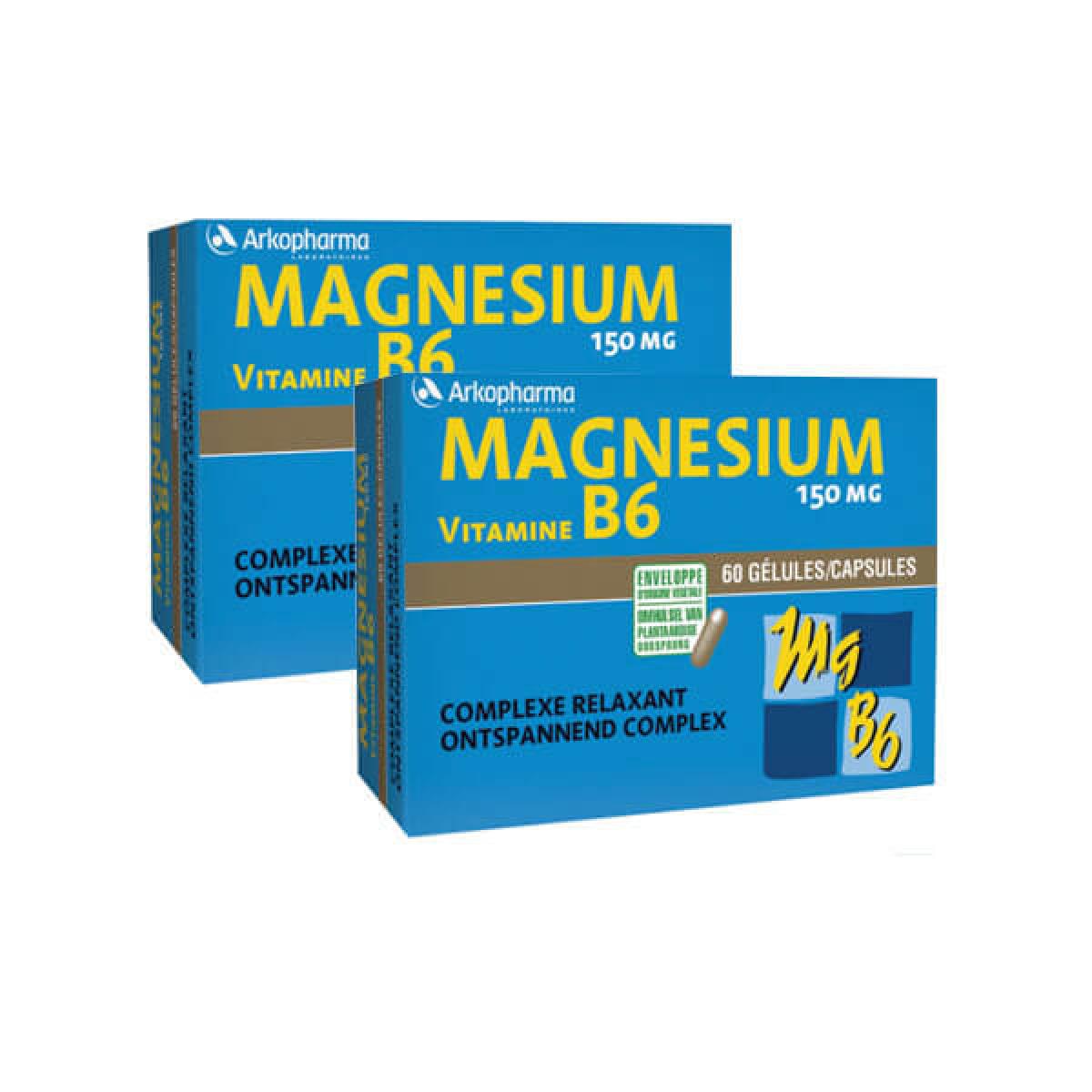 ARKOPHARMA Magnésium B6 Lot 2x60 Gélules - Parapharmacie - Pharmarket