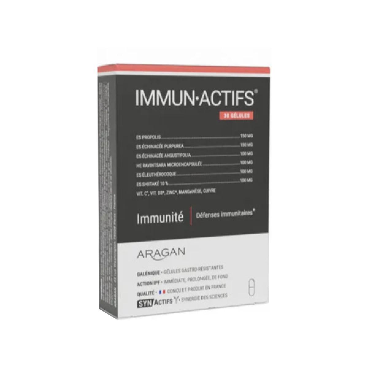 SYNACTIFS Immunactifs défenses immunitaires 30 gélules - Parapharmacie ...