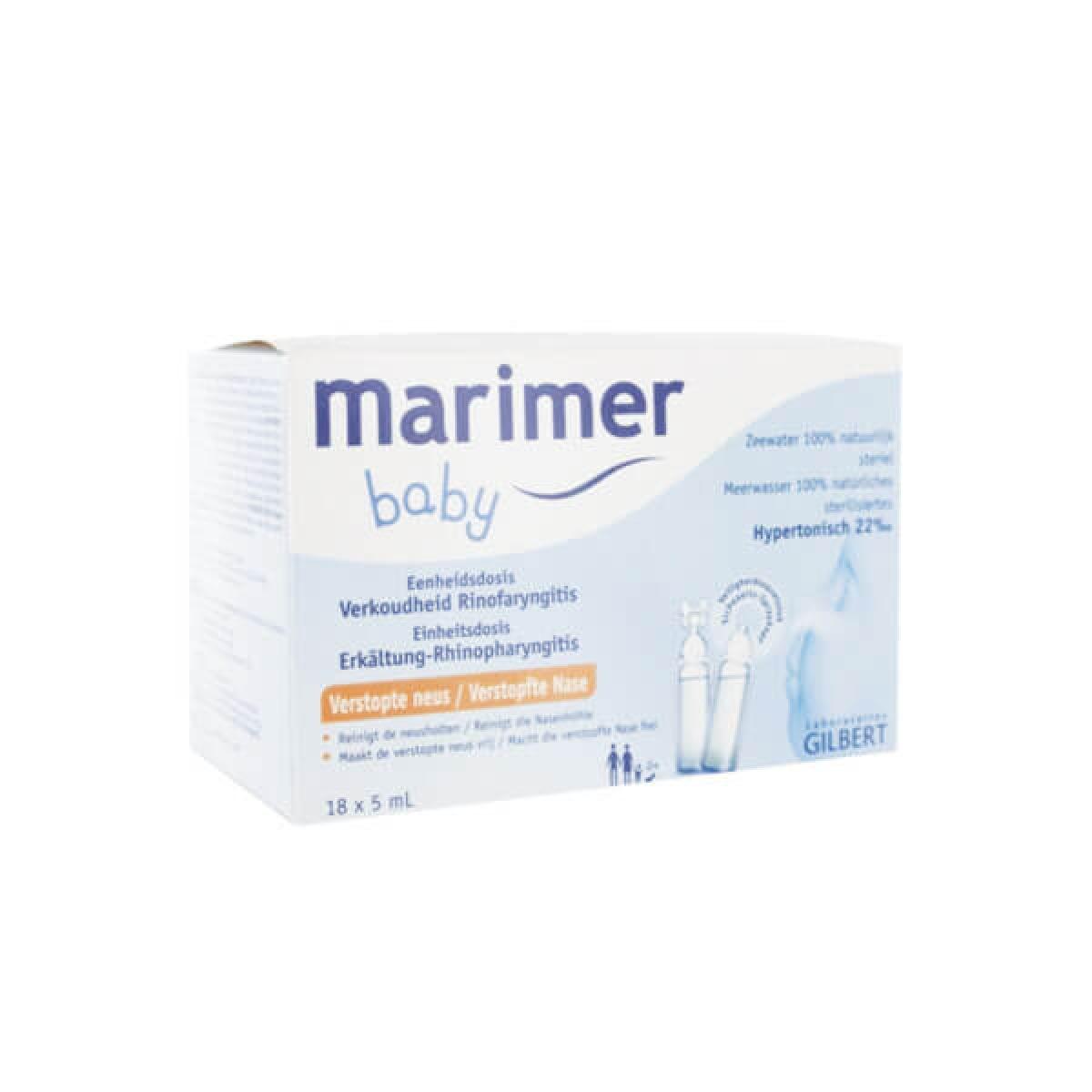 Gilbert Marimer Baby Spray Rhume Rhinopharyngite Nez Bouché 100 ml