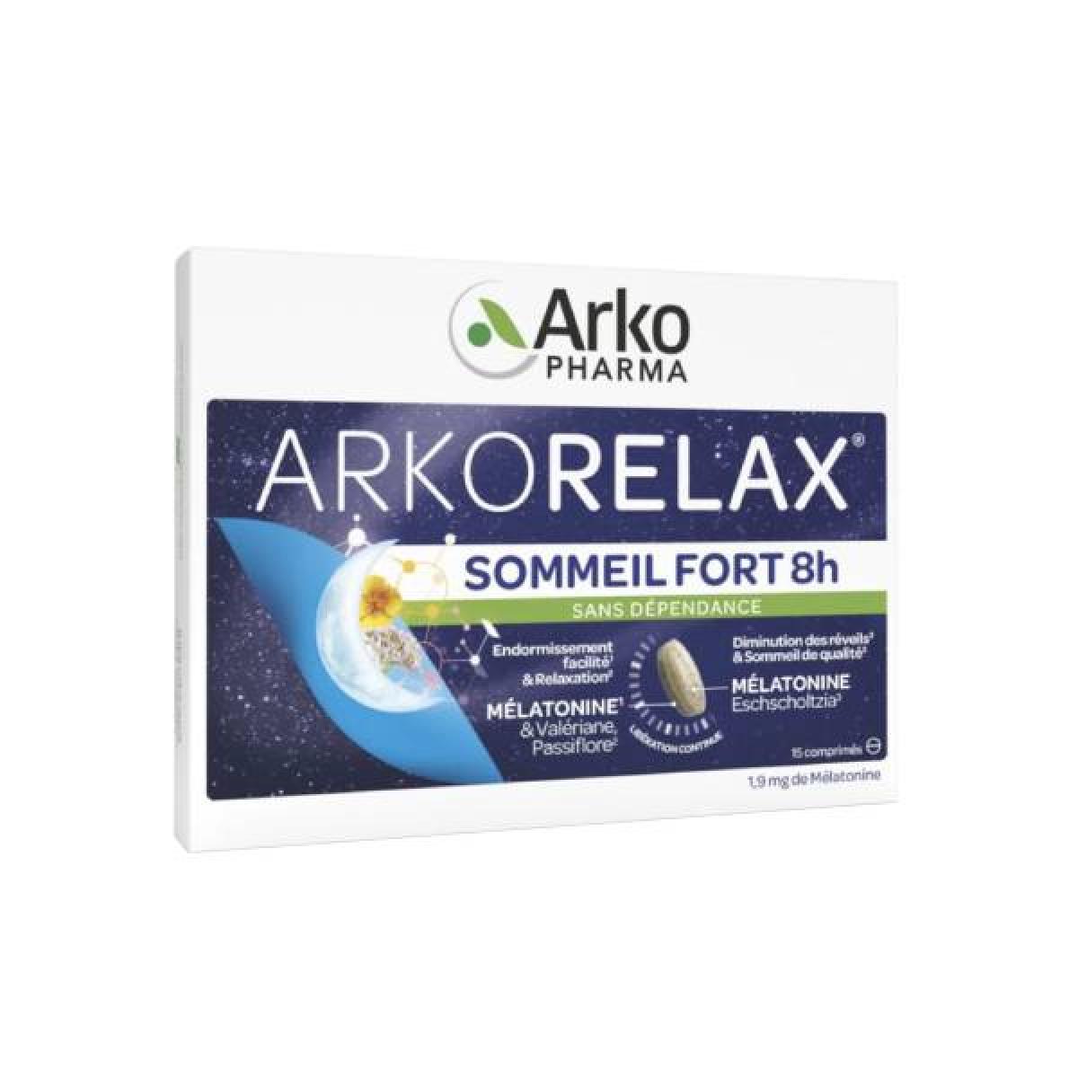 arkopharma arkorelax sommeil fort 8h 30 comprimes offre speciale parapharmacie pharmarket