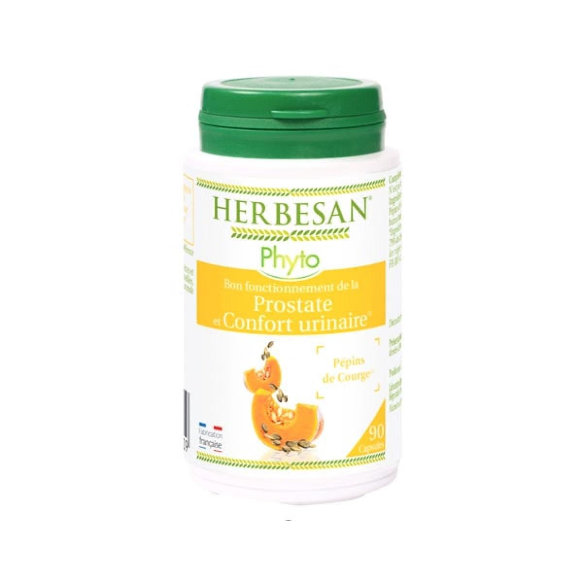 HERBESAN Phyto prostate et confort urinaire 90 capsules  Parapharmacie