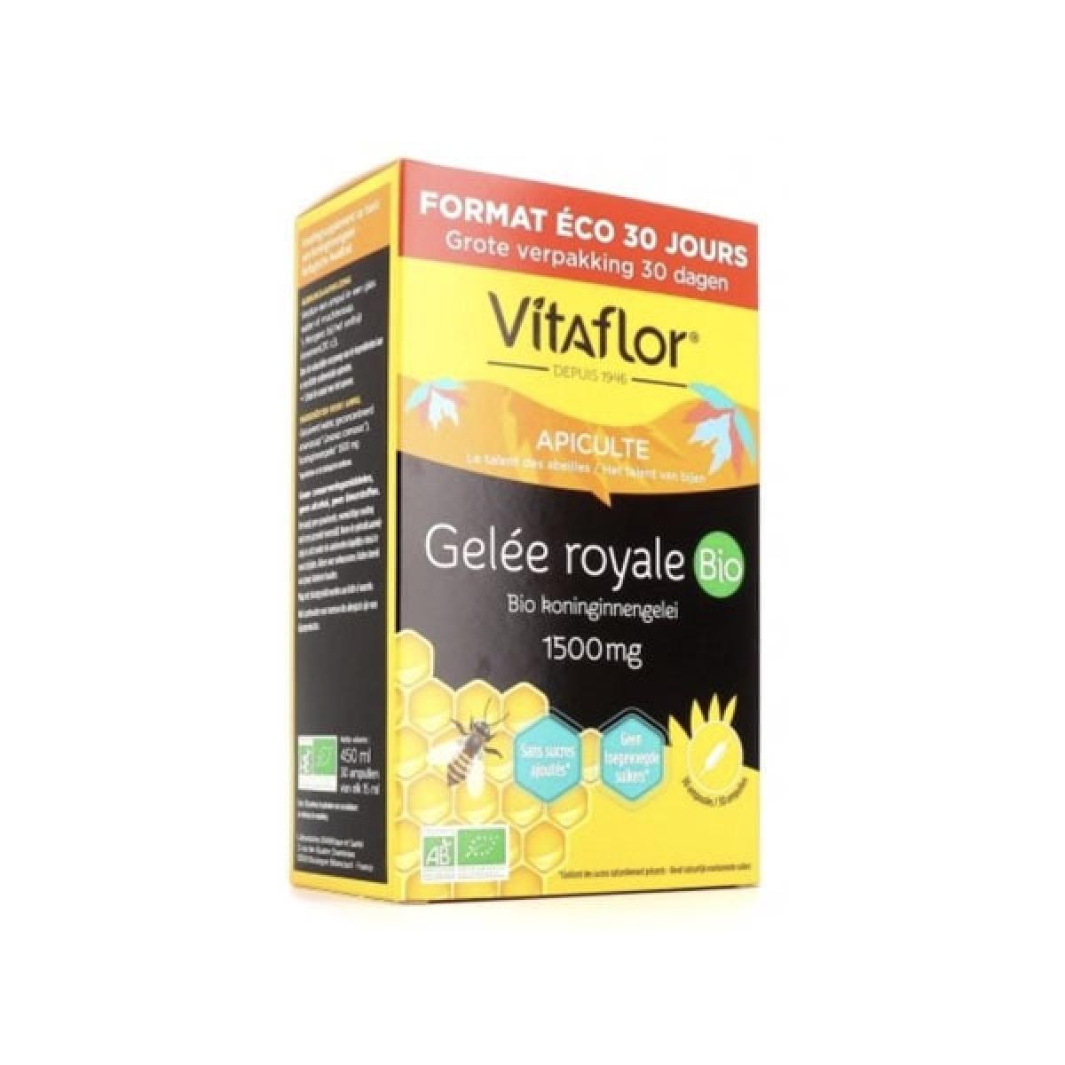 Vitaflor gelée royale Bio 1500mg 20 ampoules