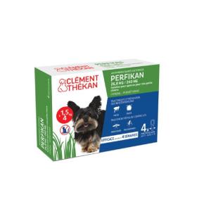 CLÉMENT THÉKAN Perfikan 26,8 mg/240mg très petits chiens 1,5-4kg  4 pipettes