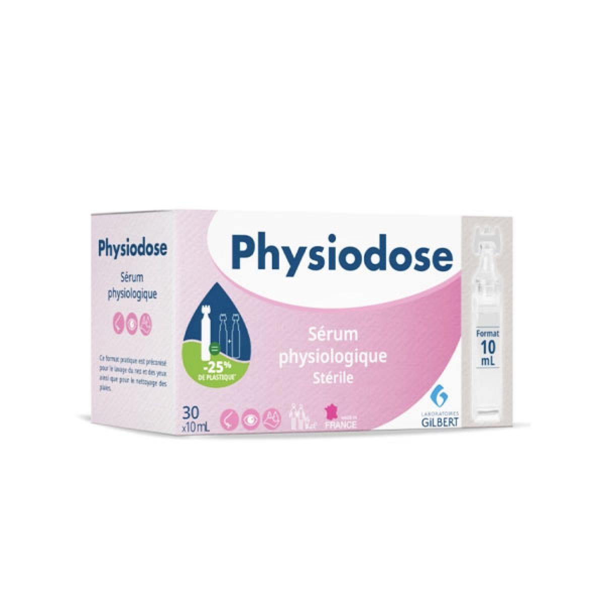 Physiodose sérum physiologique stérile 30 unidoses de 10ml