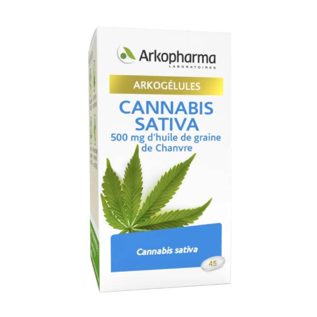 ARKOPHARMA Arkogélules cannabis sativa 45 gélules  Parapharmacie