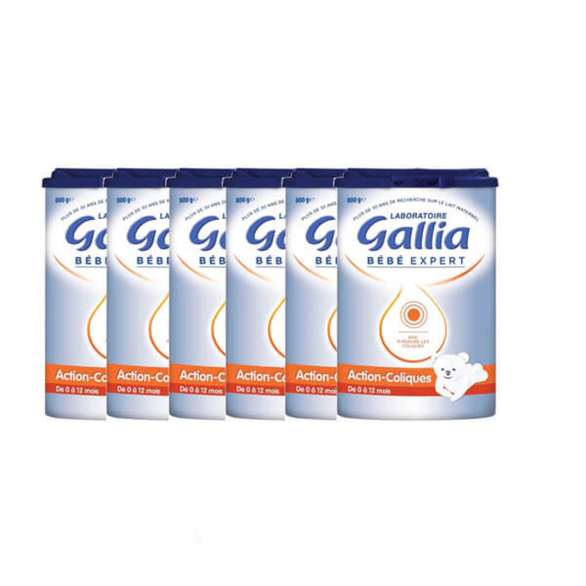 Gallia Bebe Expert Action Coliques Lot 6x800g Parapharmacie Pharmarket