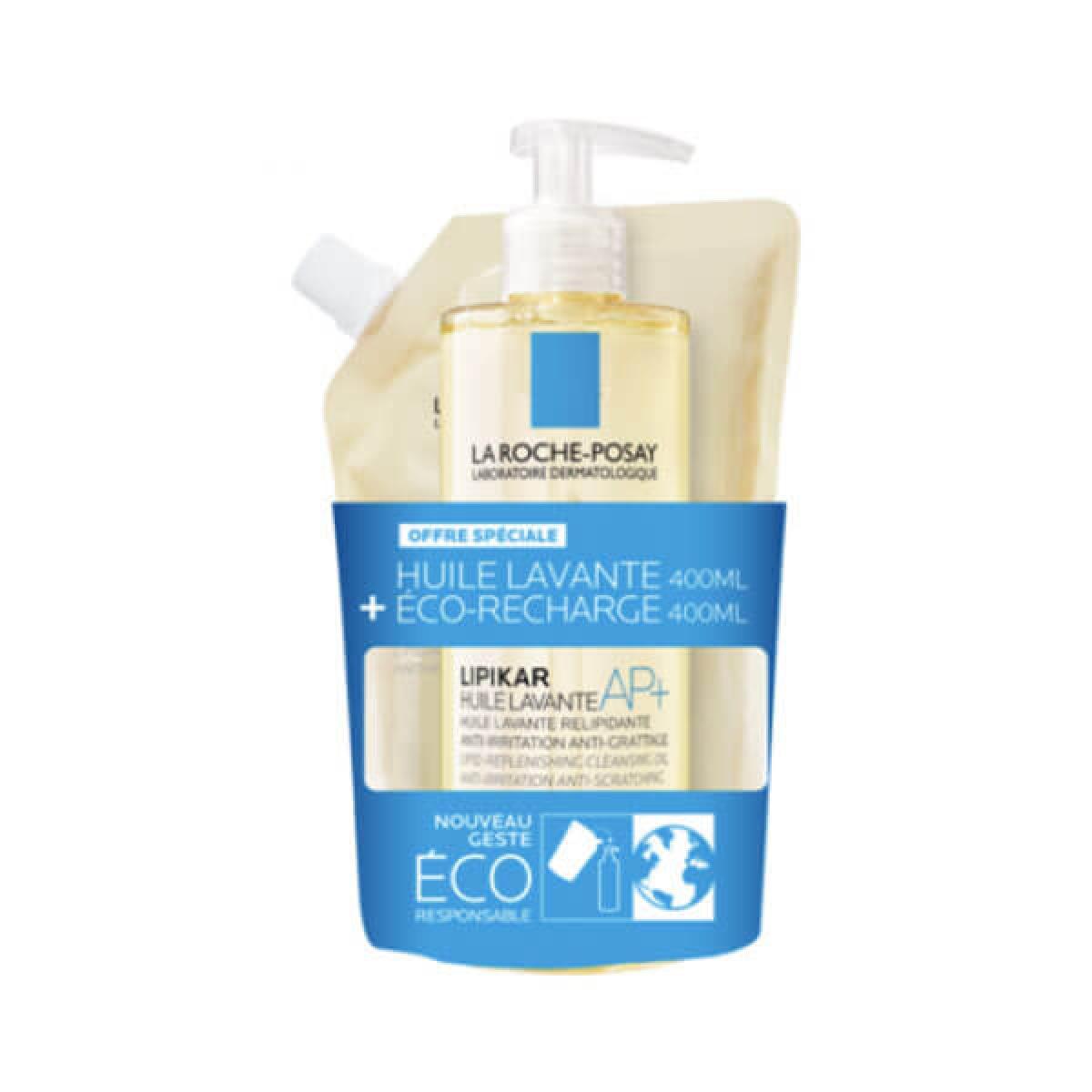 LA ROCHE POSAY Lipikar huile lavante 400ml + huile lavante AP+ eco ...