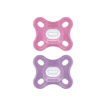 MAM Comfort 2 sucettes silicone rose 0-3 mois
