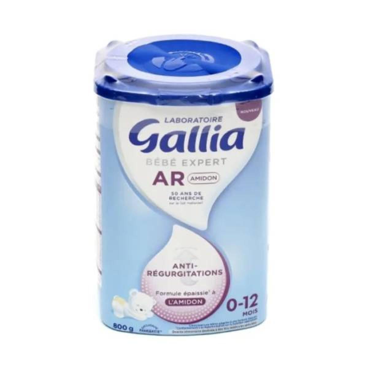 GALLIA Bébé expert lait en poudre AR amidon 0 à 12 mois 800g -  Parapharmacie - Pharmarket