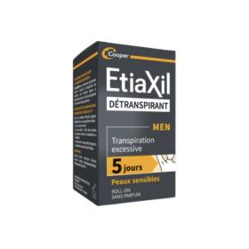 ETIAXIL Détranspirant men peaux sensibles roll-on 15ml