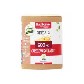 NAT & FORM Oméga-3 600mg cardiovasculaire 200 capsules