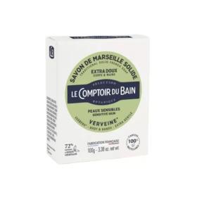 LE COMPTOIR DU BAIN Savon de Marseille solide extra doux verveine 100g