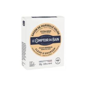 LE COMPTOIR DU BAIN Savon de Marseille solide extra doux fleur d'oranger 100g