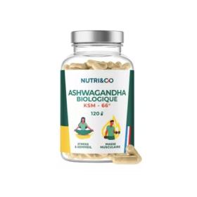 NUTRI & CO Ashwagandha biologique KSM 66 120 gélules