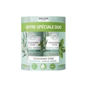 WELEDA Déodorant stick eucalyptus menthe poivrée lot 2x50g