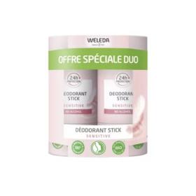 WELEDA Sensitive déodorant stick bio lot 2x50g