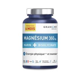 GRANIONS Magnésium marin + bisglycinate 360mg 180 comprimés