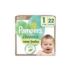 PAMPERS Harmonie new baby taille 1 2-5kg 22 couches