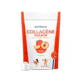 NUTRI & CO Collagène marin type I, II et III vitamine C goût neutre 180g