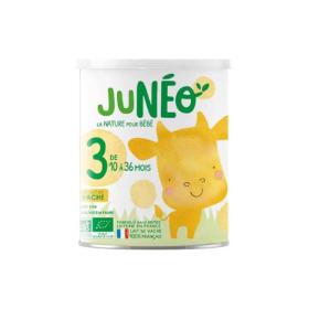 JUNÉO Lait de vache bio 3ème âge 10 à 36 mois 800g