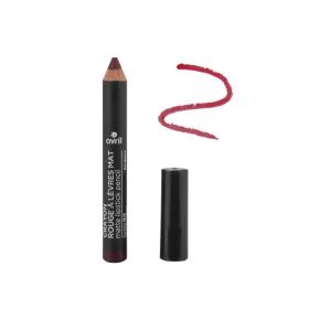 AVRIL BEAUTÉ Crayon rouge à lèvres mat bio bordeaux