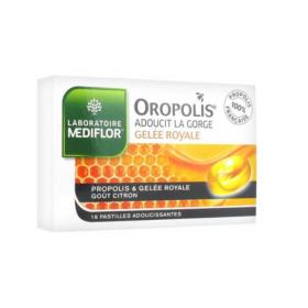 MEDIFLOR Oropolis propolis et gelée royale goût citron 16 pastilles