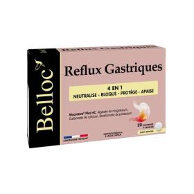 SUPER DIET Belloc reflux gastriques 20 comprimés à croquer